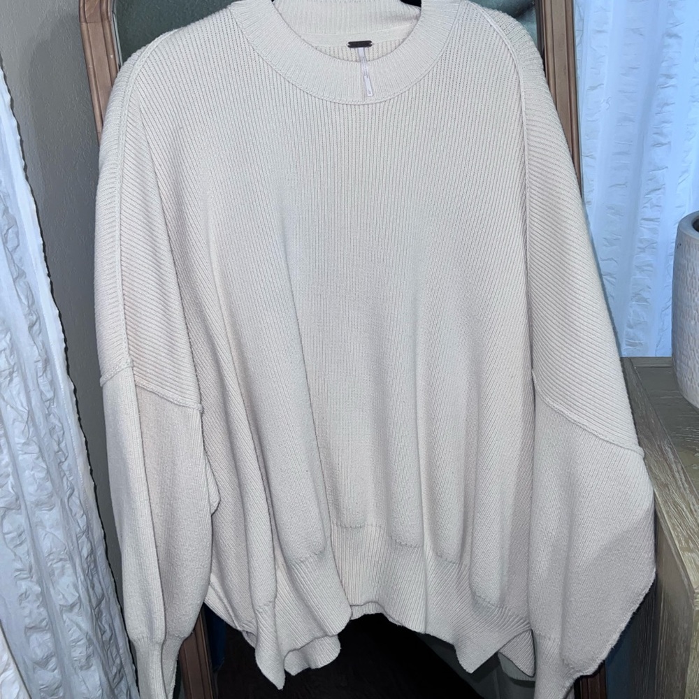 Free people easy Street tunic size large cream